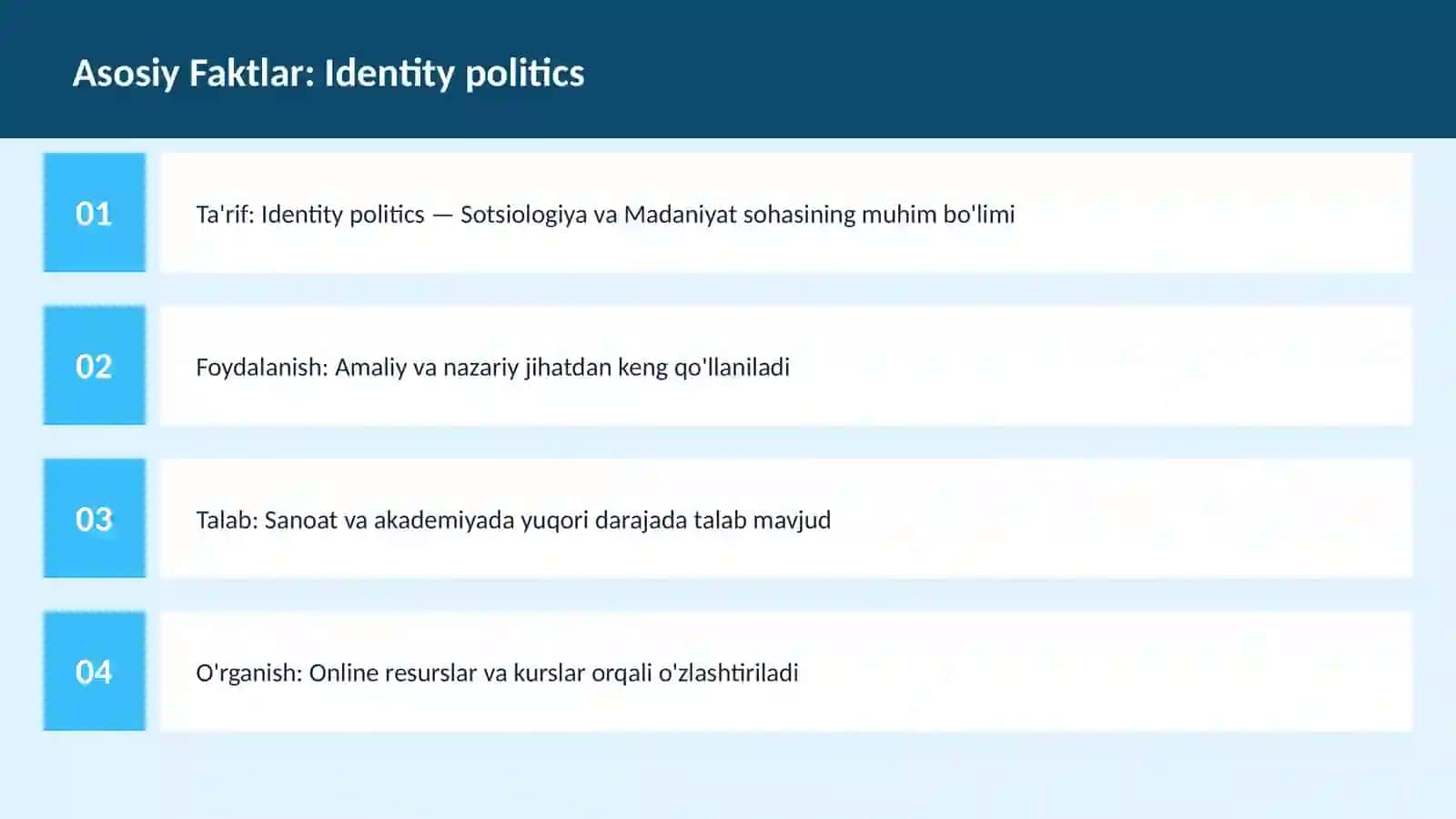 Identity politics 3