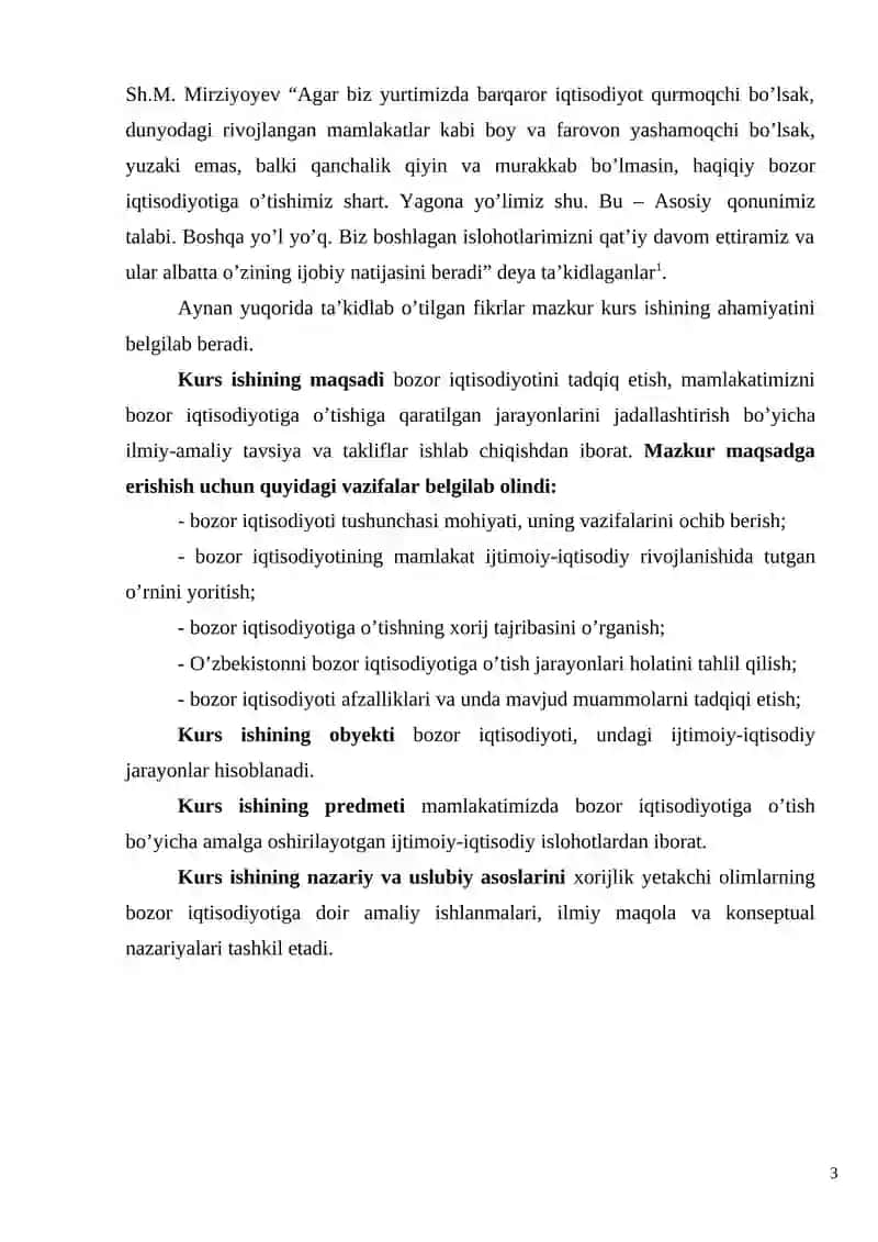 Bozor iqtisodiyoti haqida tushuncha uning mazmuni vazifalari va tuzulishi 3