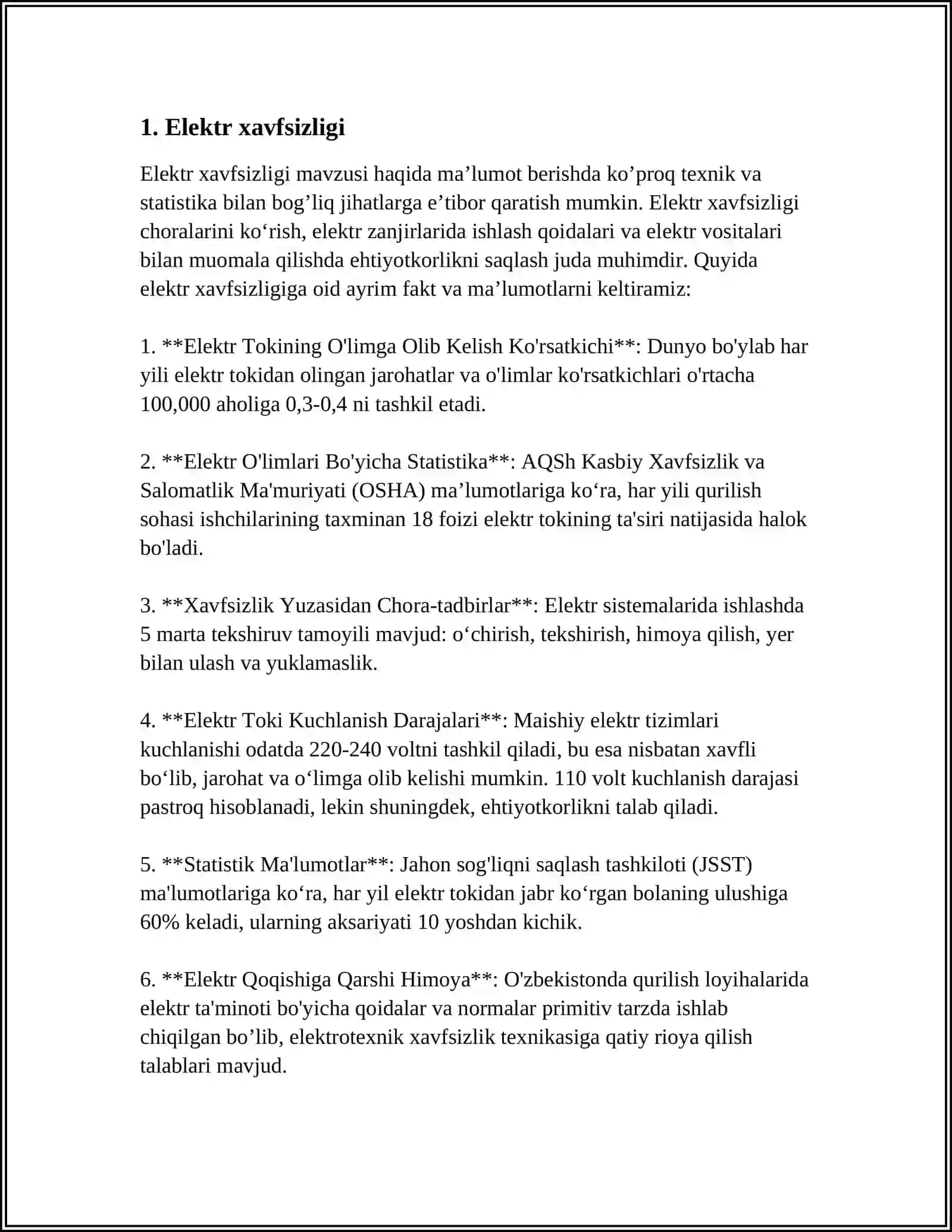 TEXNIKA XAVFSIZLIGI 3