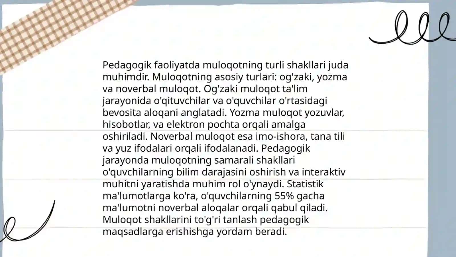 Pedagogik faoliyatda muloqot 3