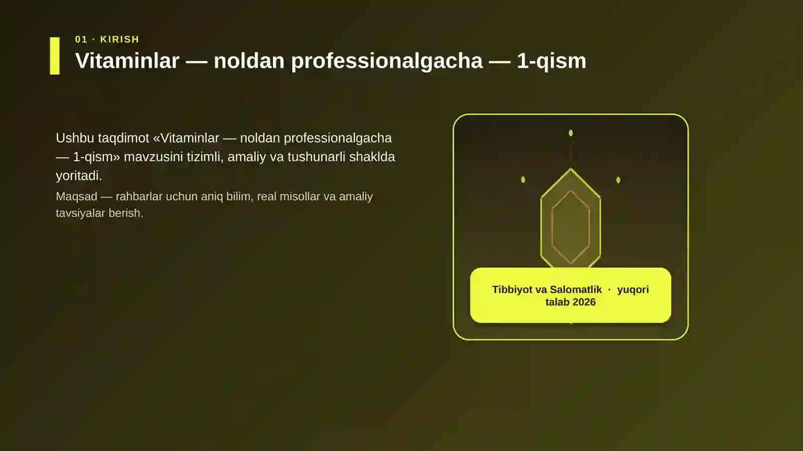 Vitaminlar — noldan professionalgacha — 1-qism 3