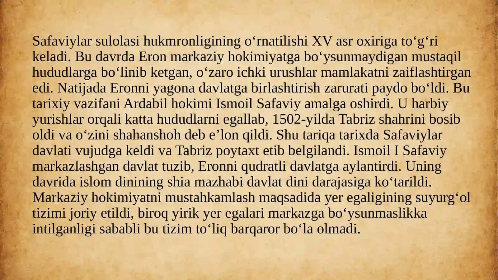 9-Sinf Jaxon Tarixi 19-Mavzu 3
