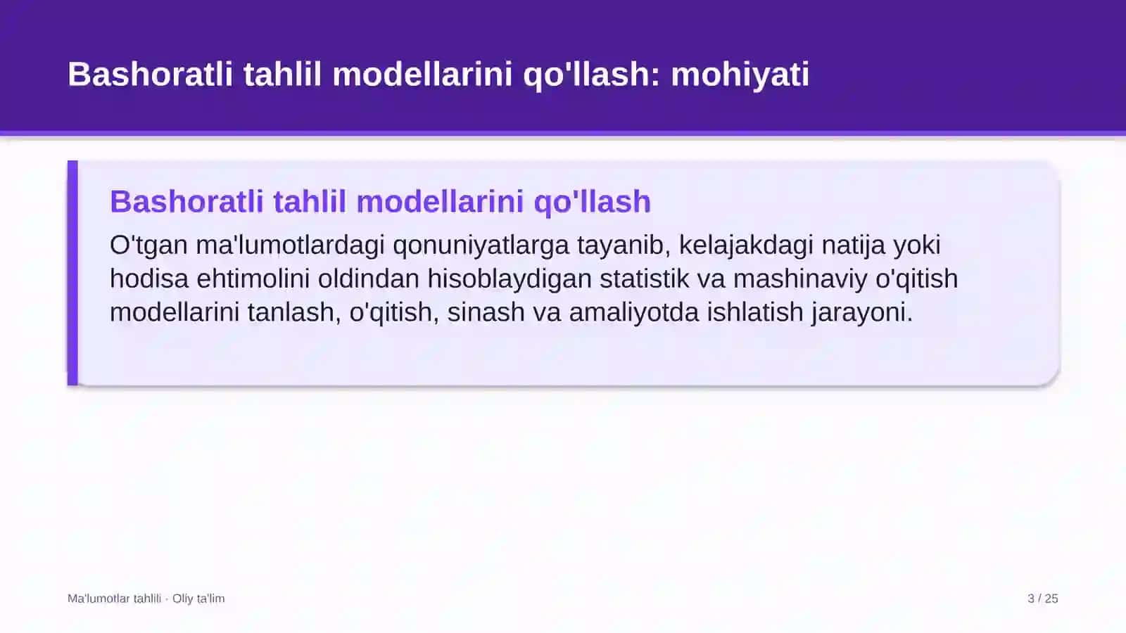 Tibbiy laboratoriyalarda bashoratli tahlil modellarini qo'llash 3