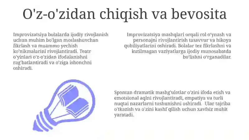 Improvizatsiya mashqlari 3