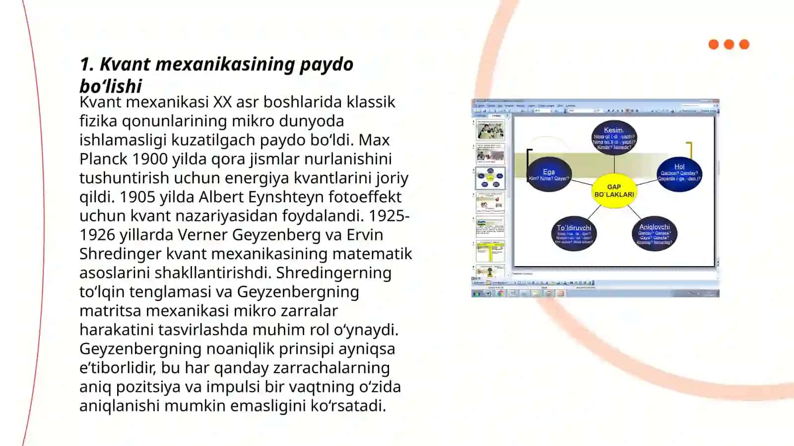 Kvant mexanikasining boshlanishi 3