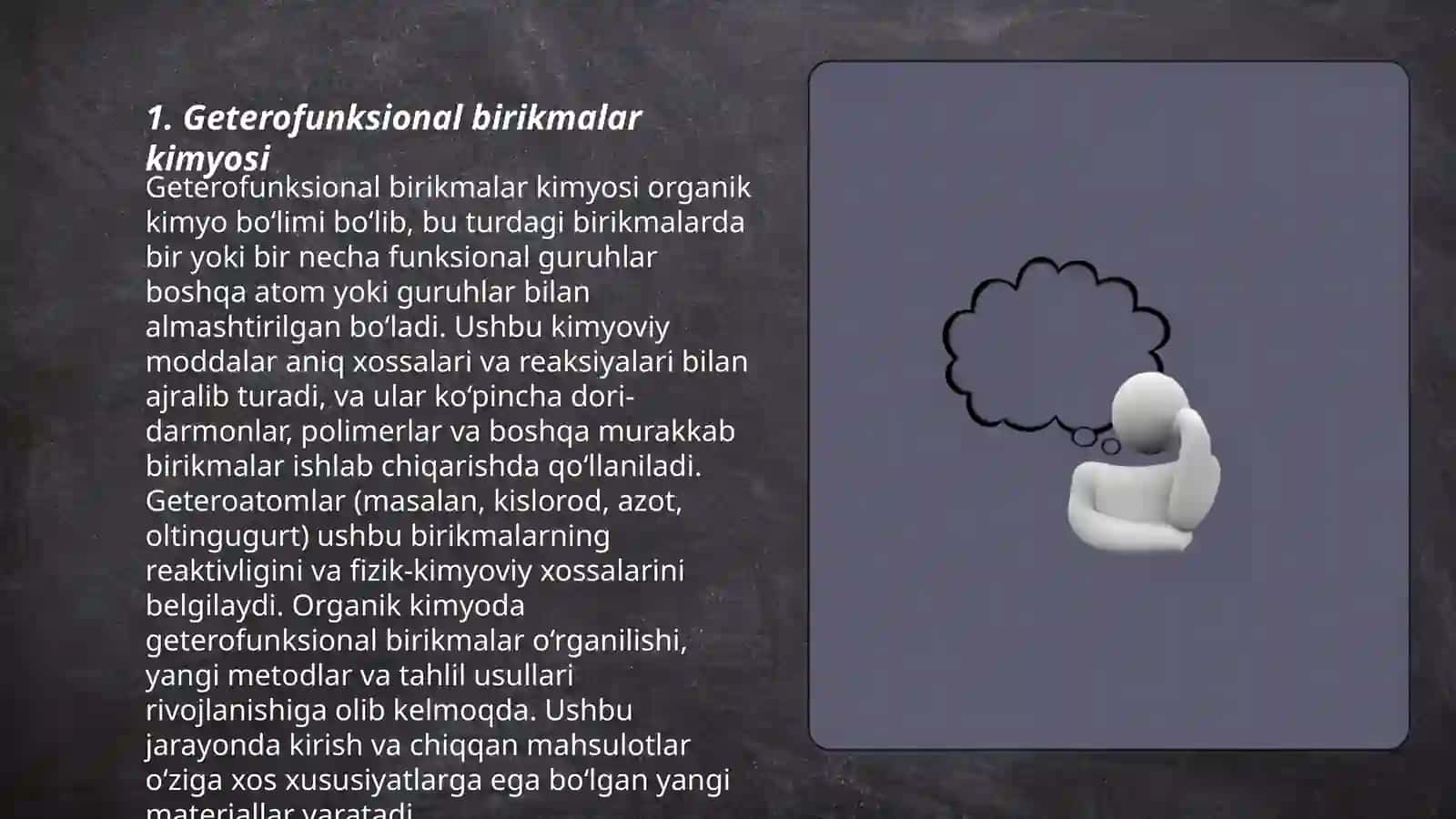 Geterofunksional birikmalar kimyosi 3