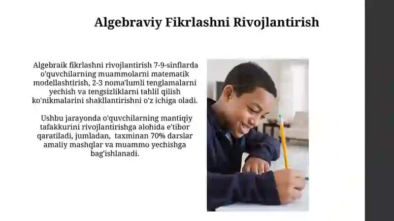 Algebra Ta'limining Vazifalari 3