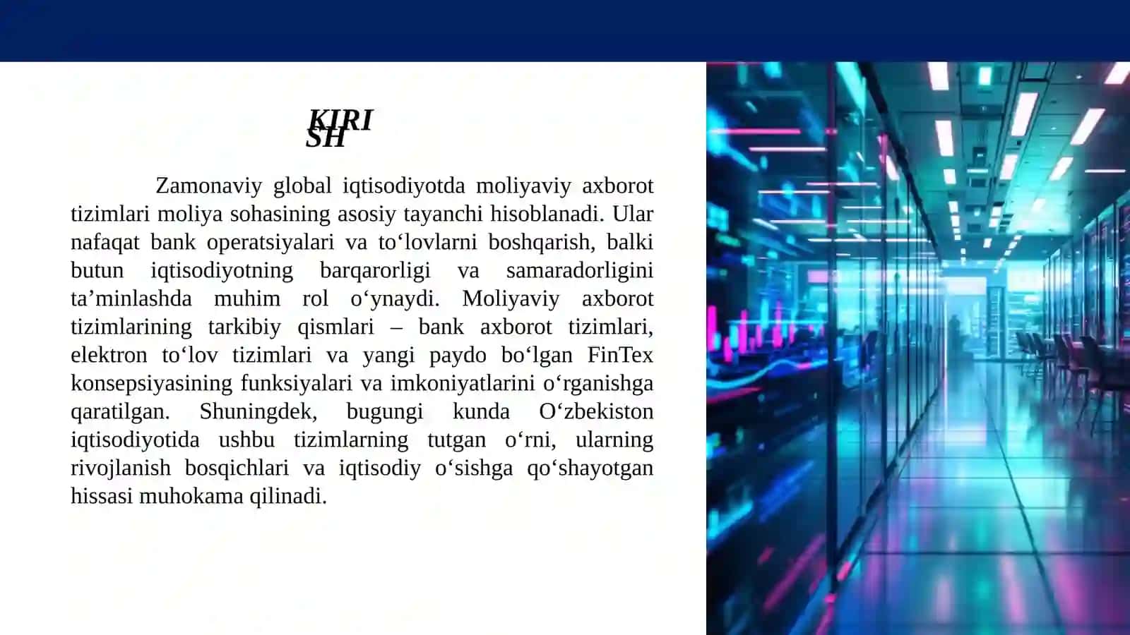 Moliyaviy axborot tizimlari 3