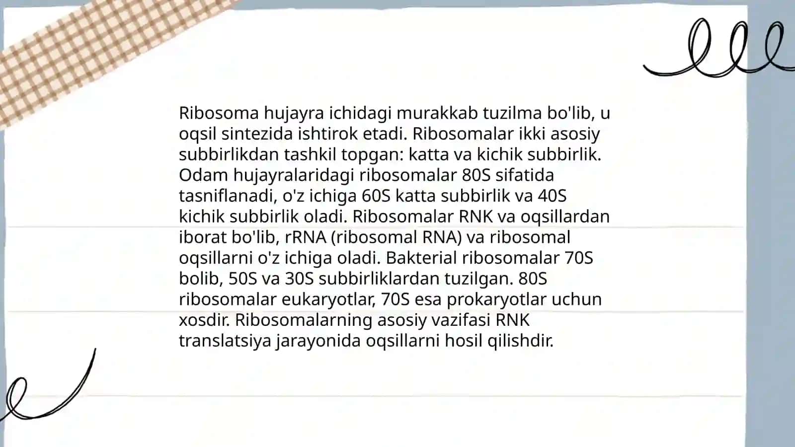 Ribosomalar va Polisomalar 3