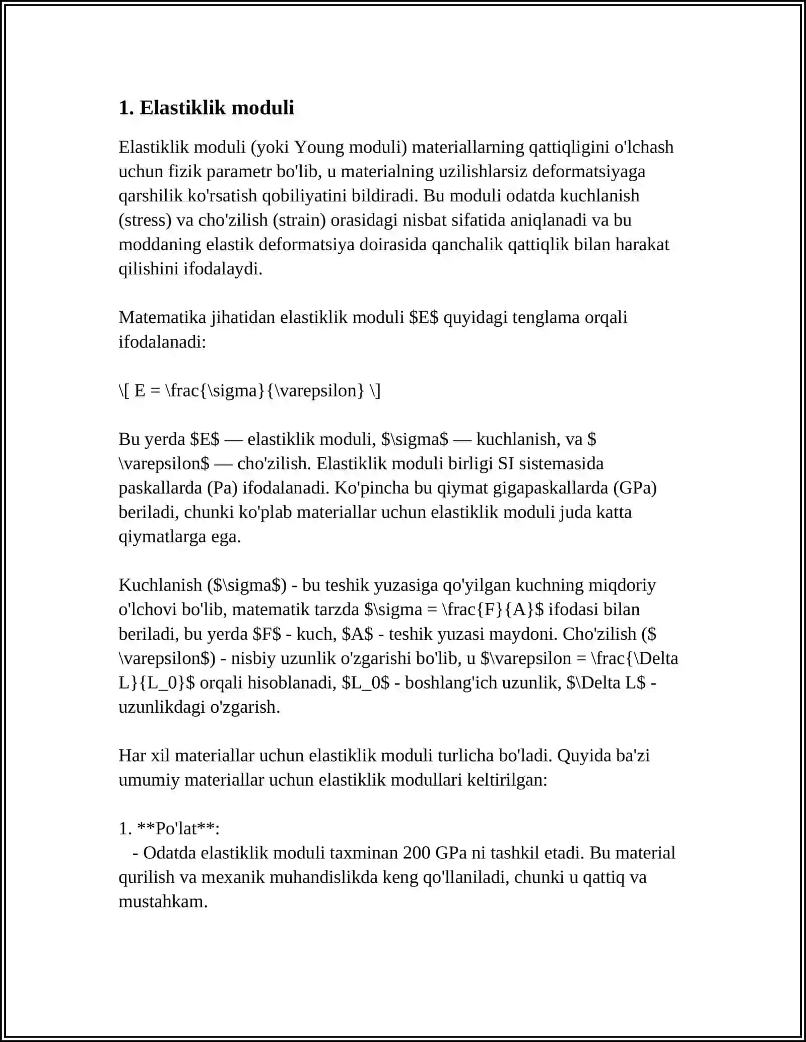 ELASTIKLIK VA GUK QONUNI 3