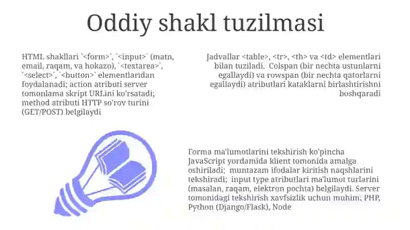 Jadvallar va formalar bilan ishlash 3
