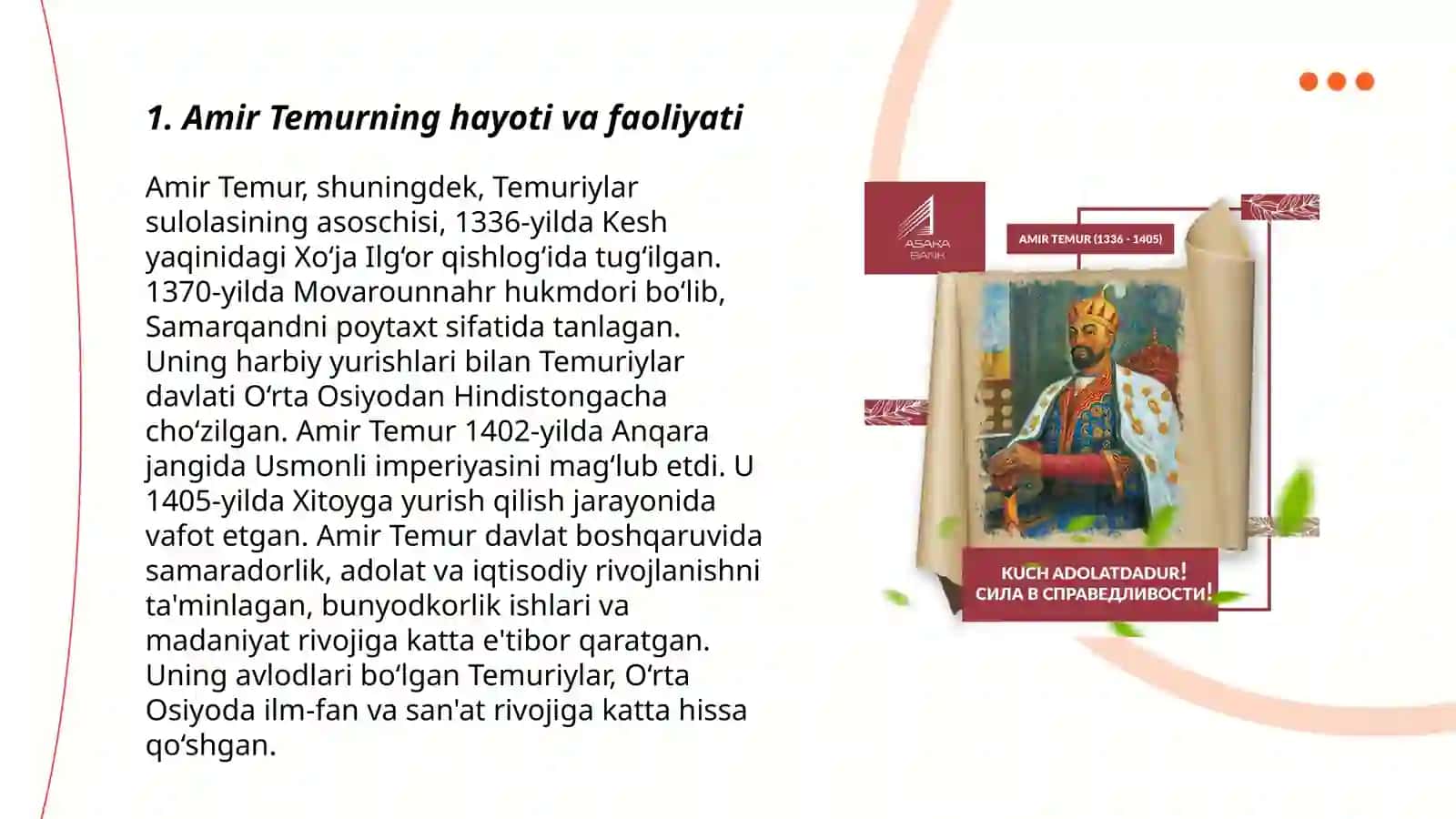 Amir Temur Hayoti va Faoliyati 3