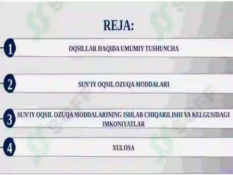 Sun'iy Oqsil Ozuga Moddalari 3