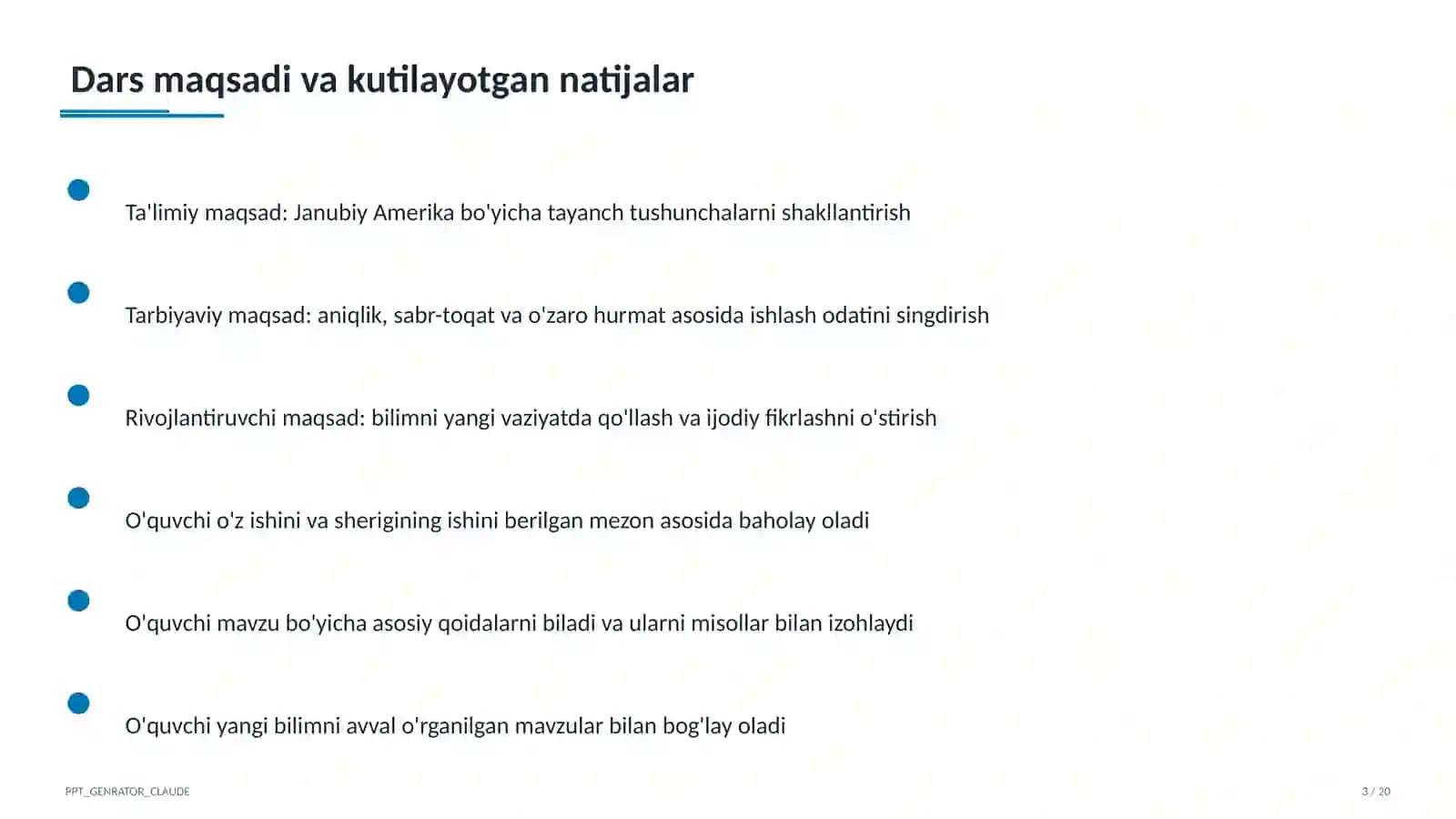 Janubiy Amerika (7-sinf) 3