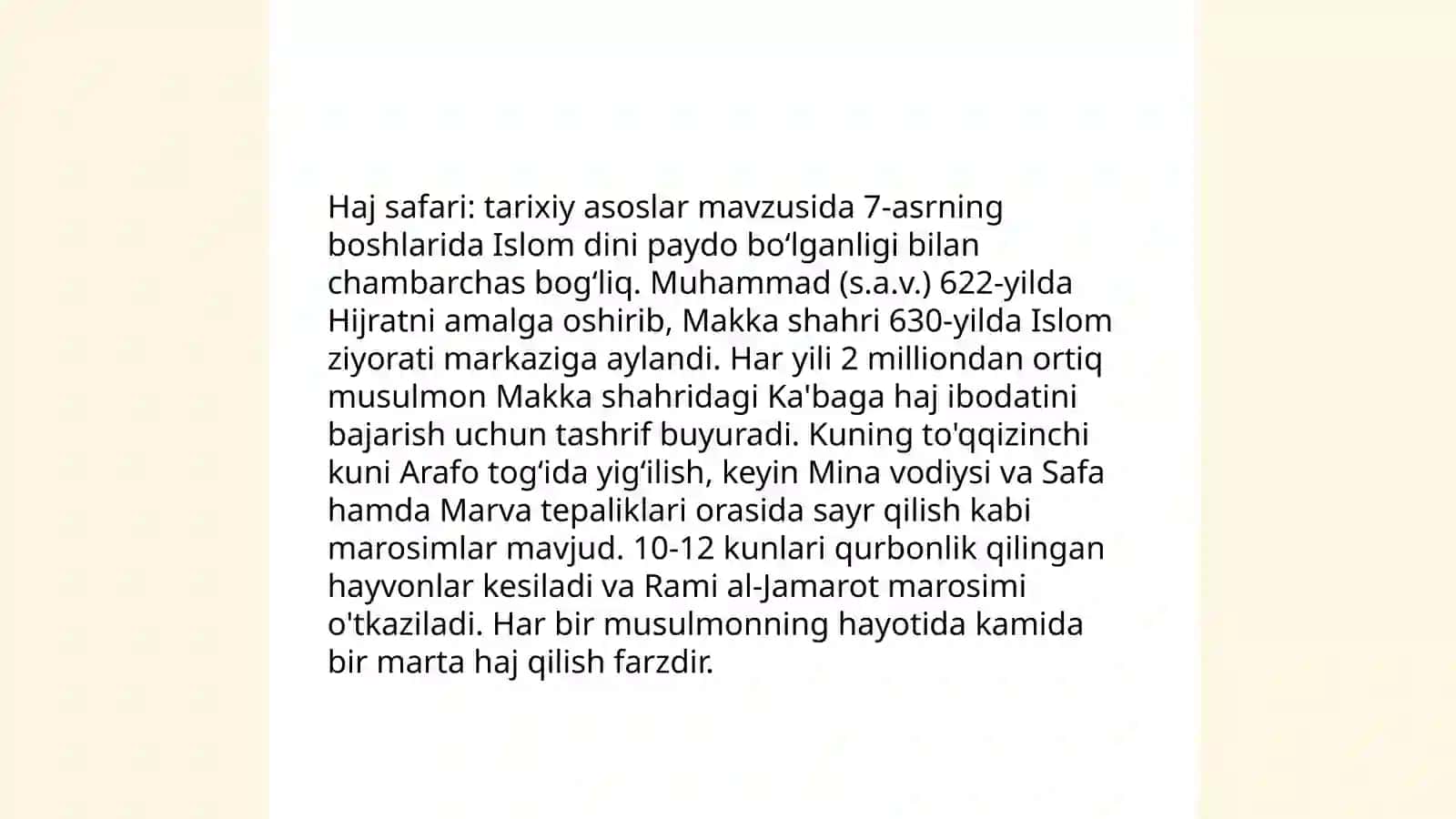 Haj safari: tarixiy asoslar 3