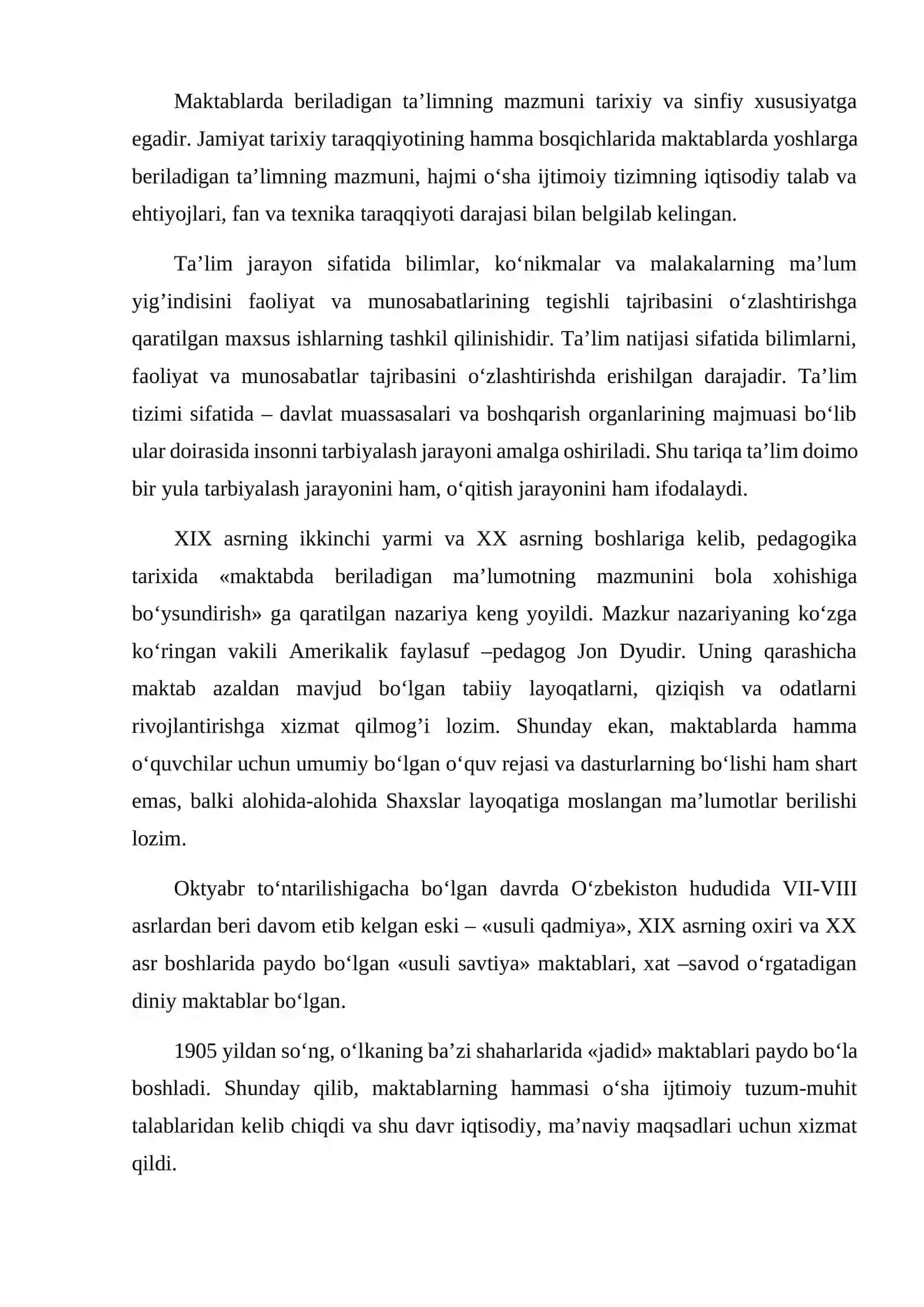 Ta’lim Mazmuni 3