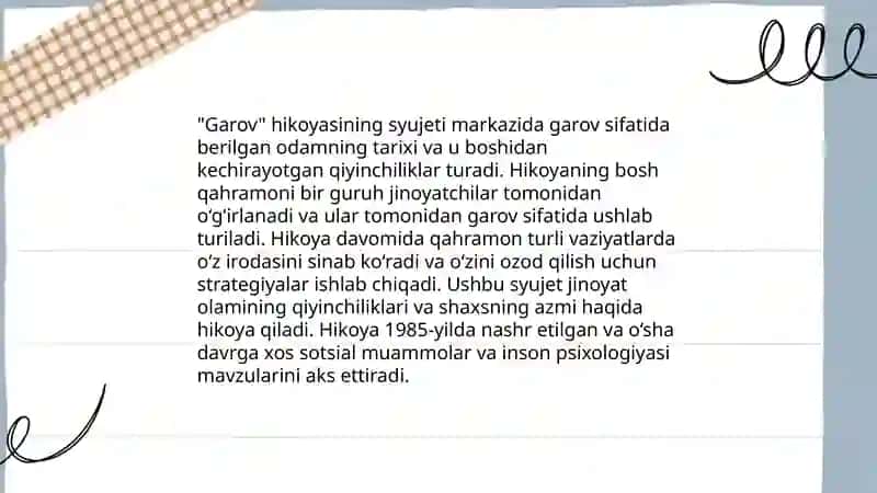 Garov hikoyasi 3