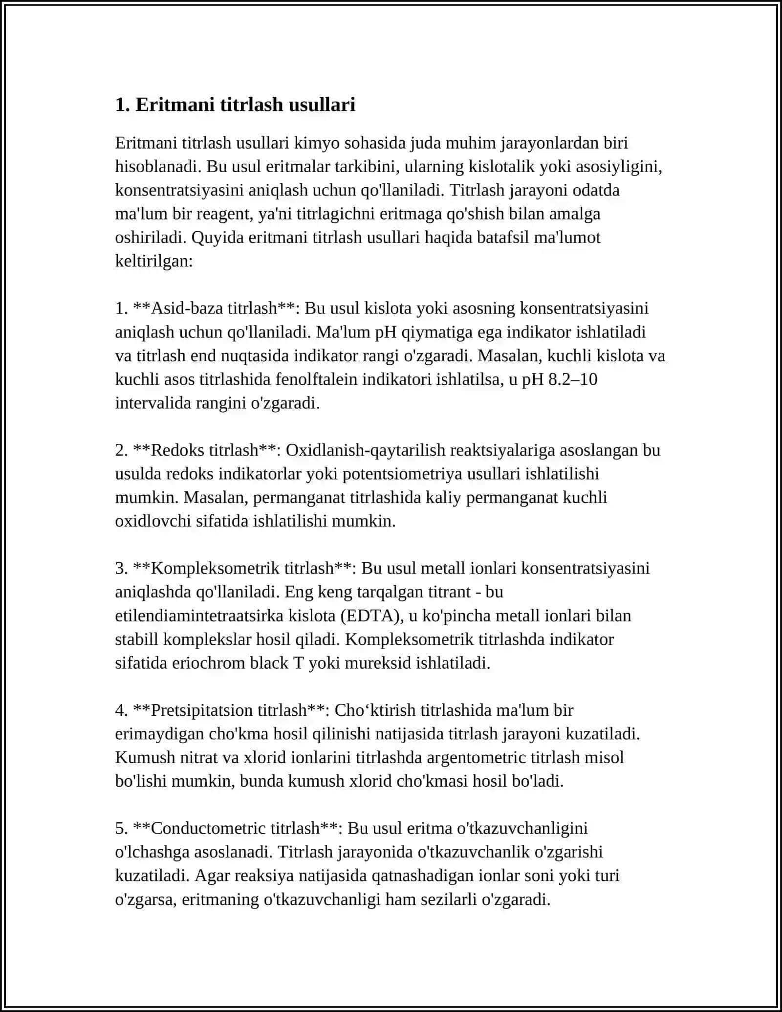 ERITMANI TITRINI ANIQLASH 3
