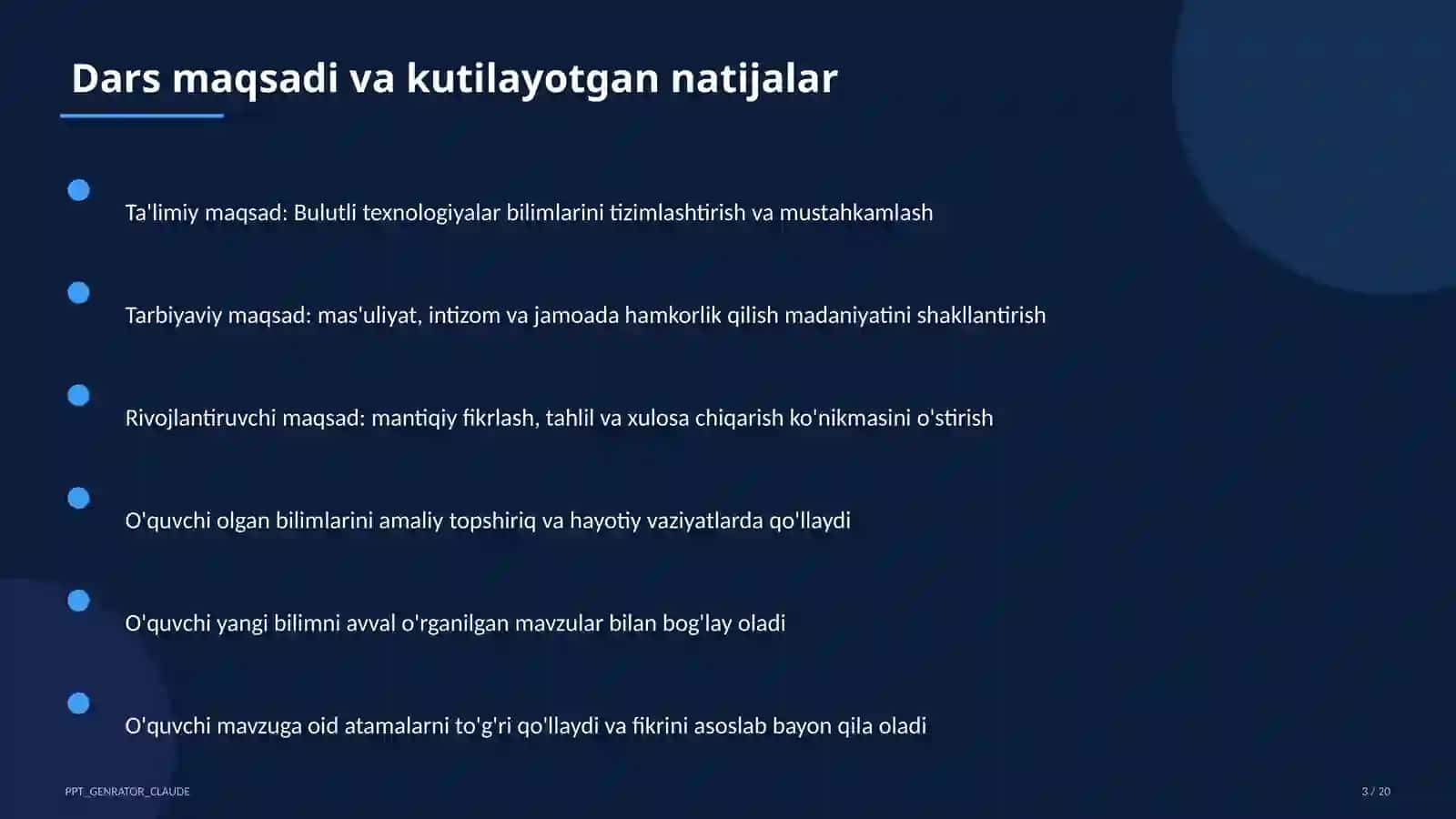 Bulutli texnologiyalar (11-sinf) 3