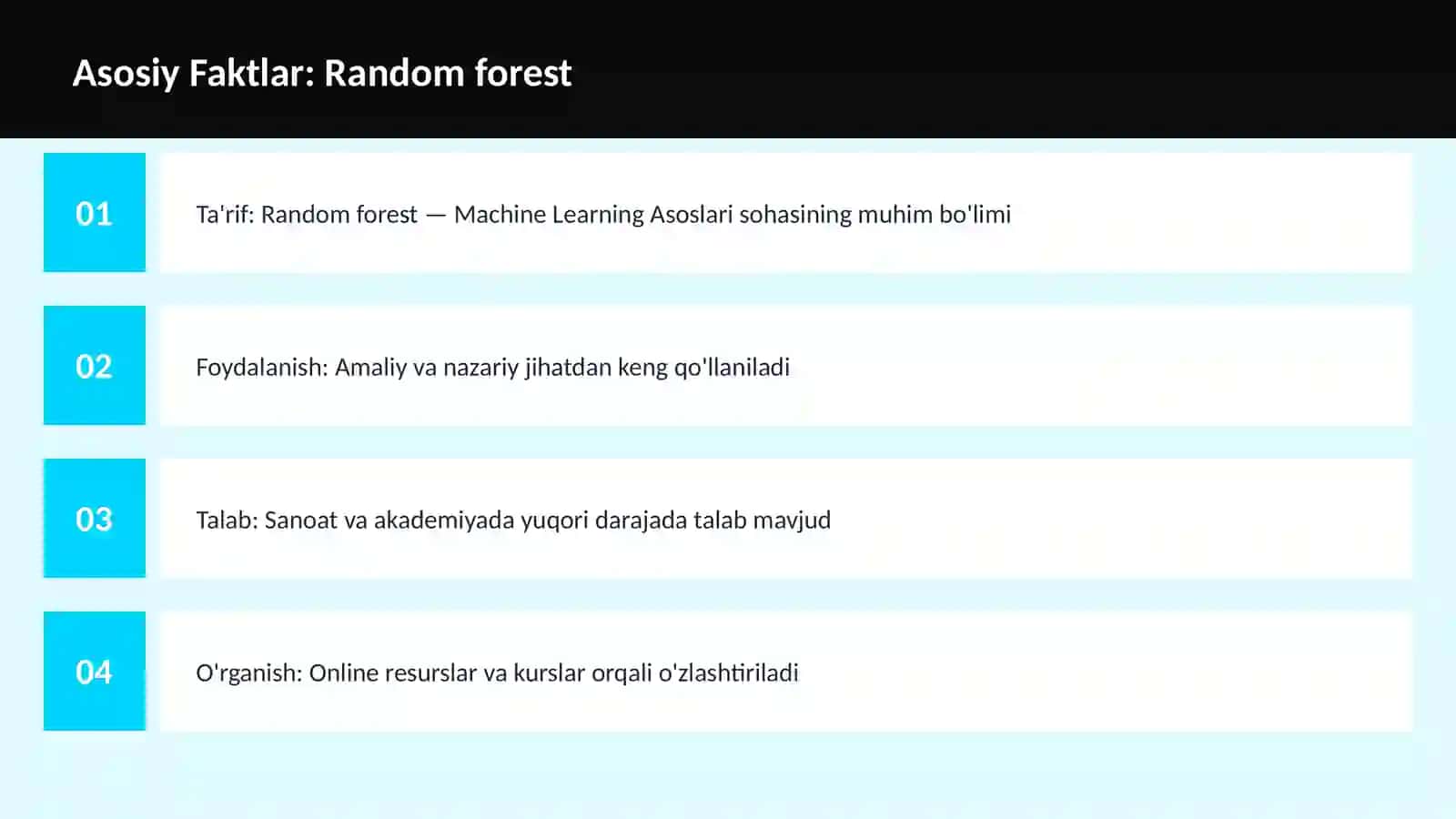 Random forest 3