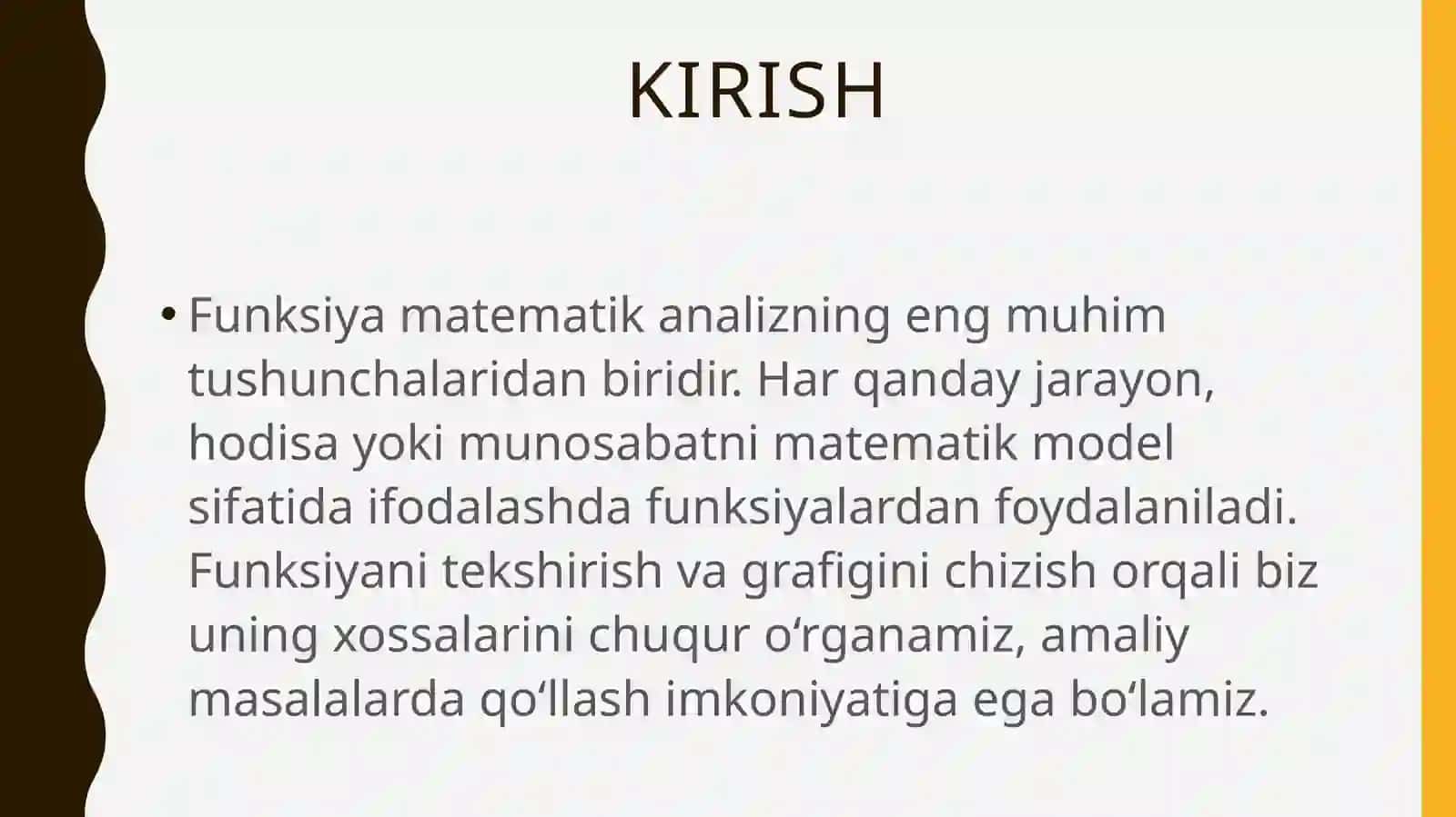 Funksiyani tekshirish va grafigini chizish 3