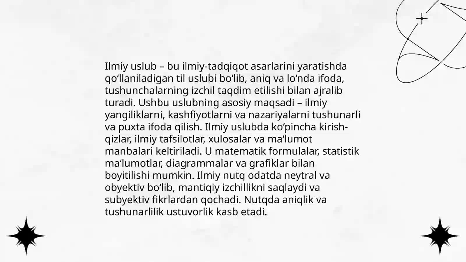 Ilmiy uslub va uning xususiyatlari 3