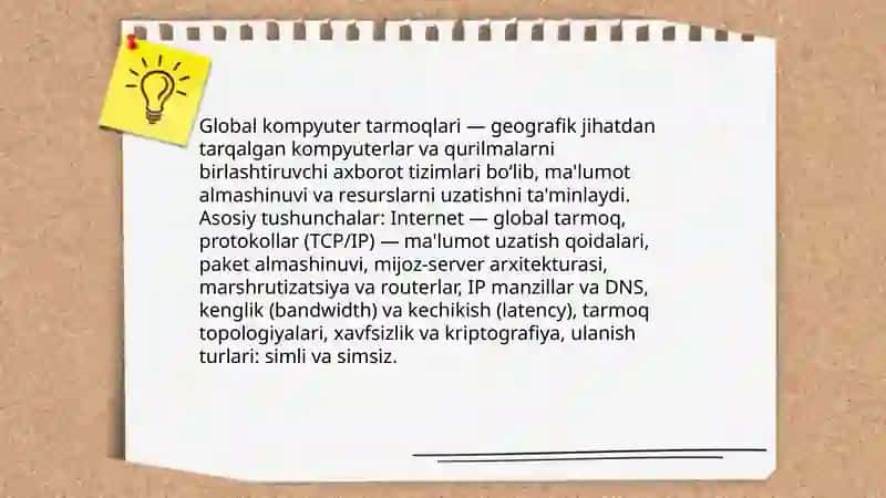 Global kompyuter tarmoqlari 3