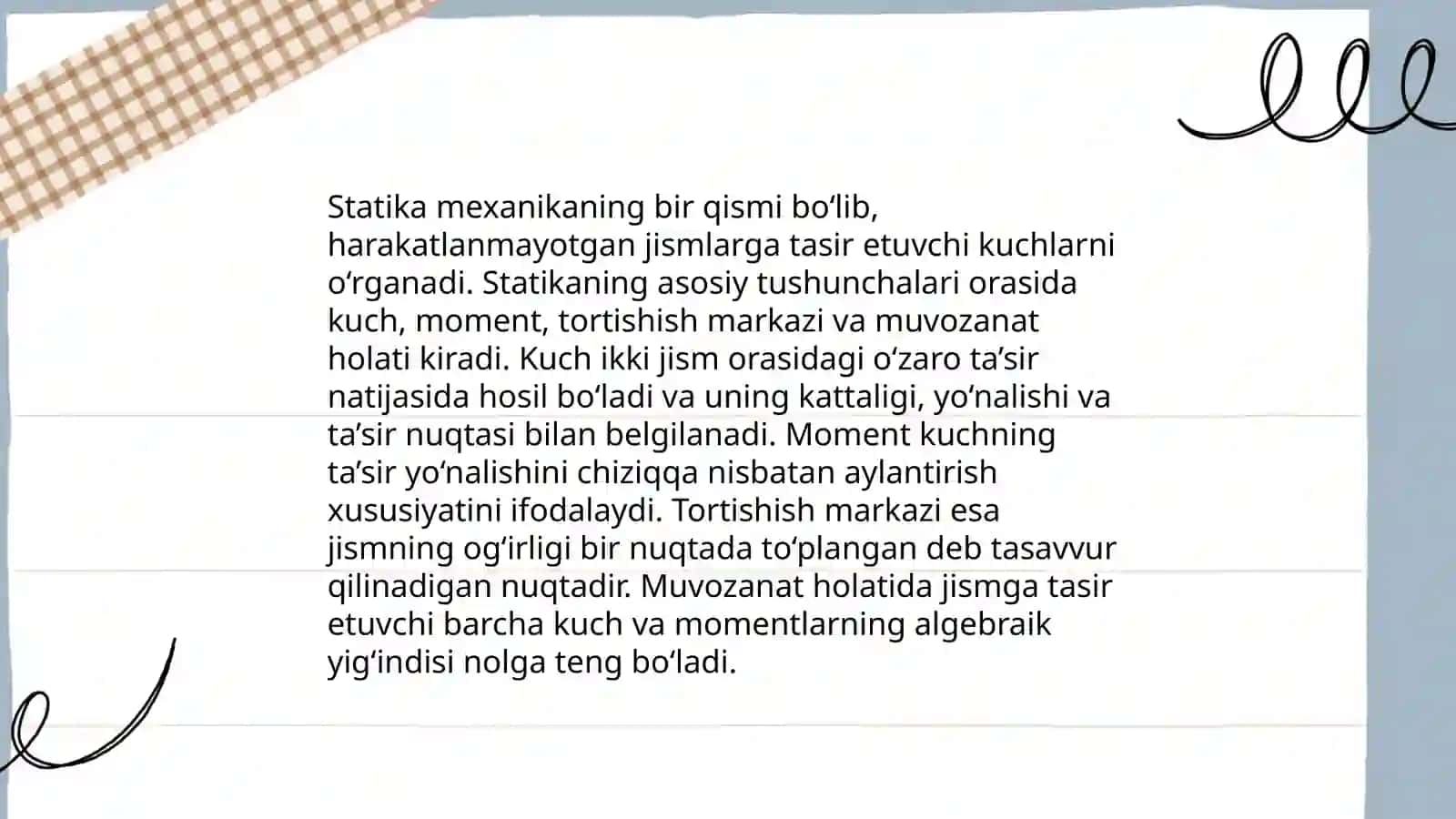 Statika elementlari 3