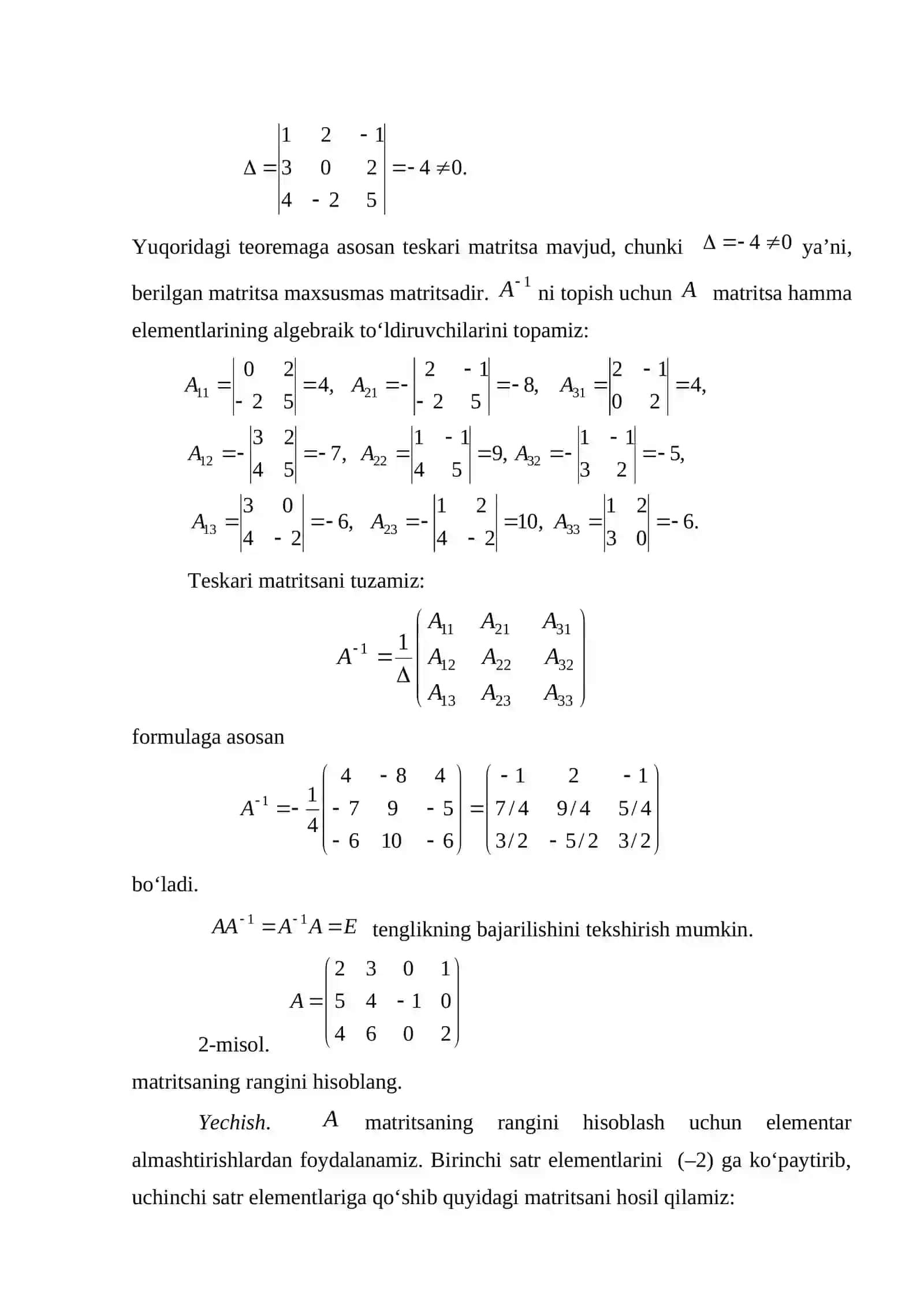 Amaliy matematika sesiya savollari 3