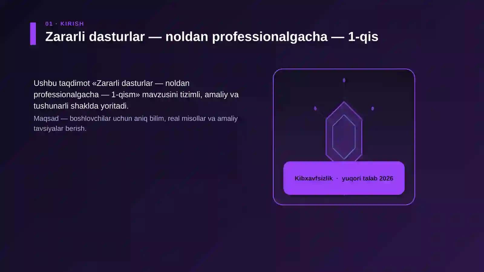 Zararli dasturlar — noldan professionalgacha — 1-qism 3