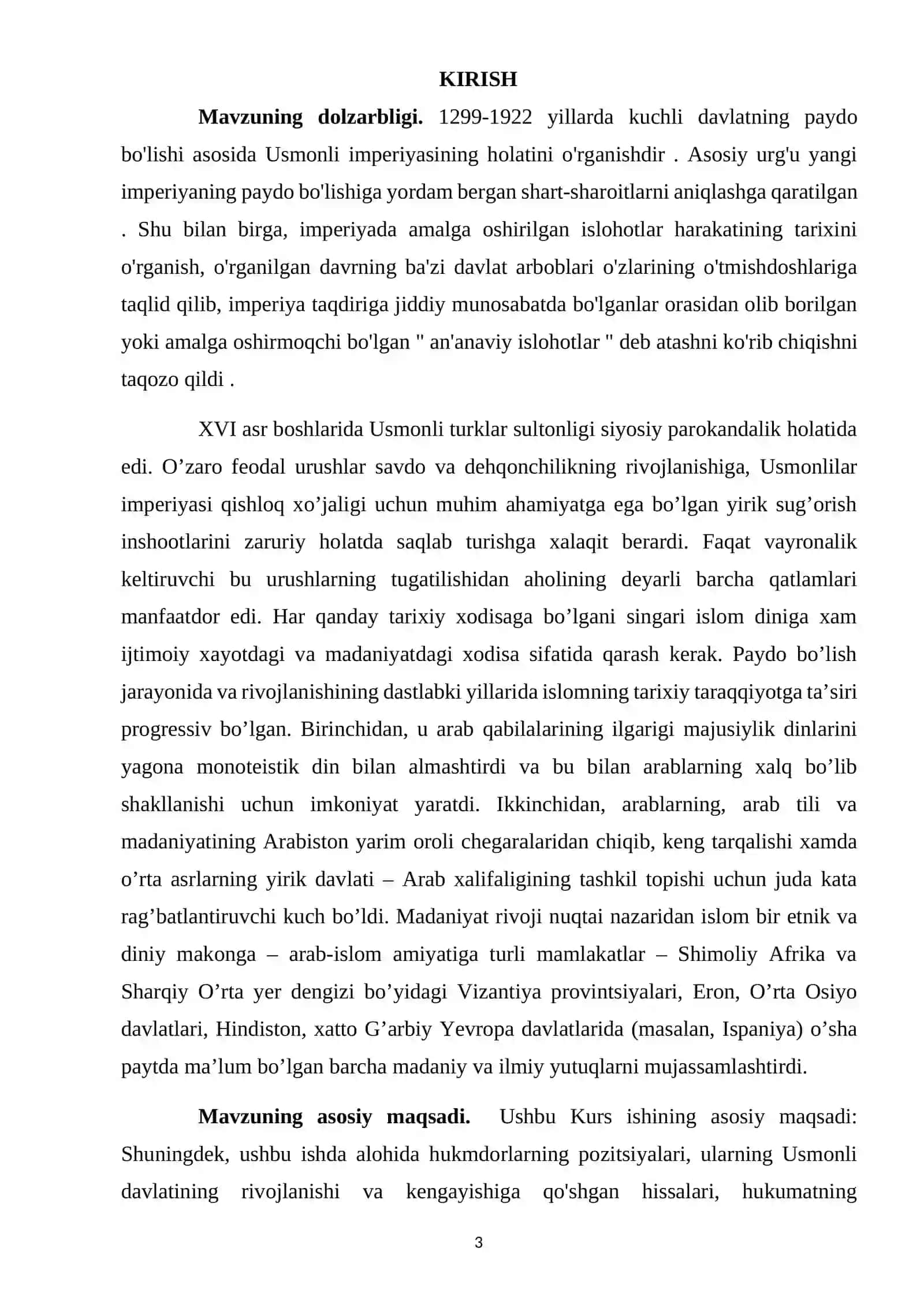 Usmoniylar davlati tarixi / Усмонийлар давлати тарихи 3