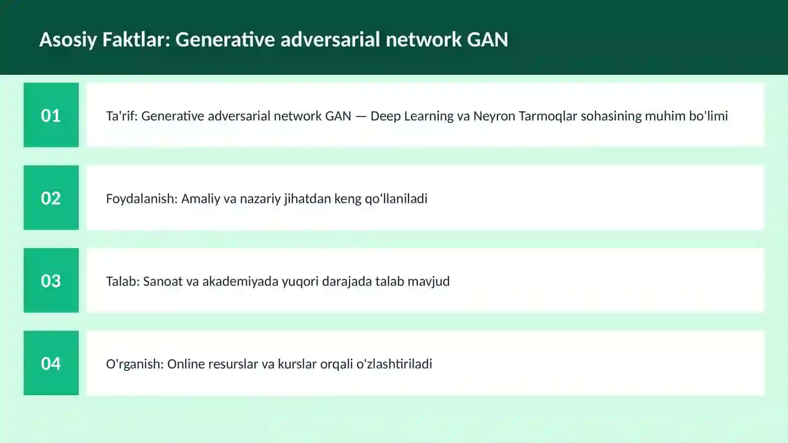 Generative adversarial network GAN 3