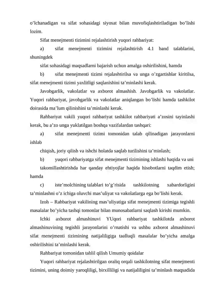 Sifat menejmenti tizimini joriy etish 3