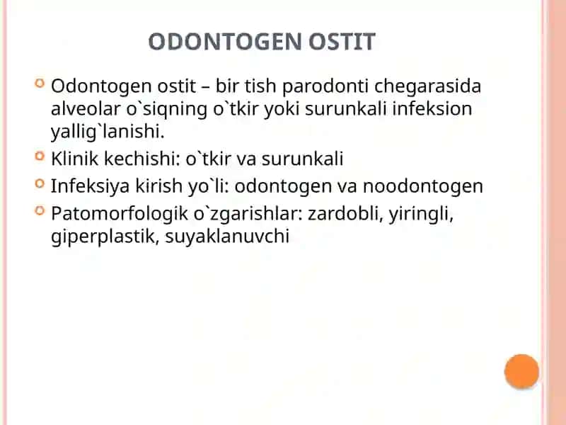 Bolalar jarrrohlik stomatologiyasi mustaqilish 3