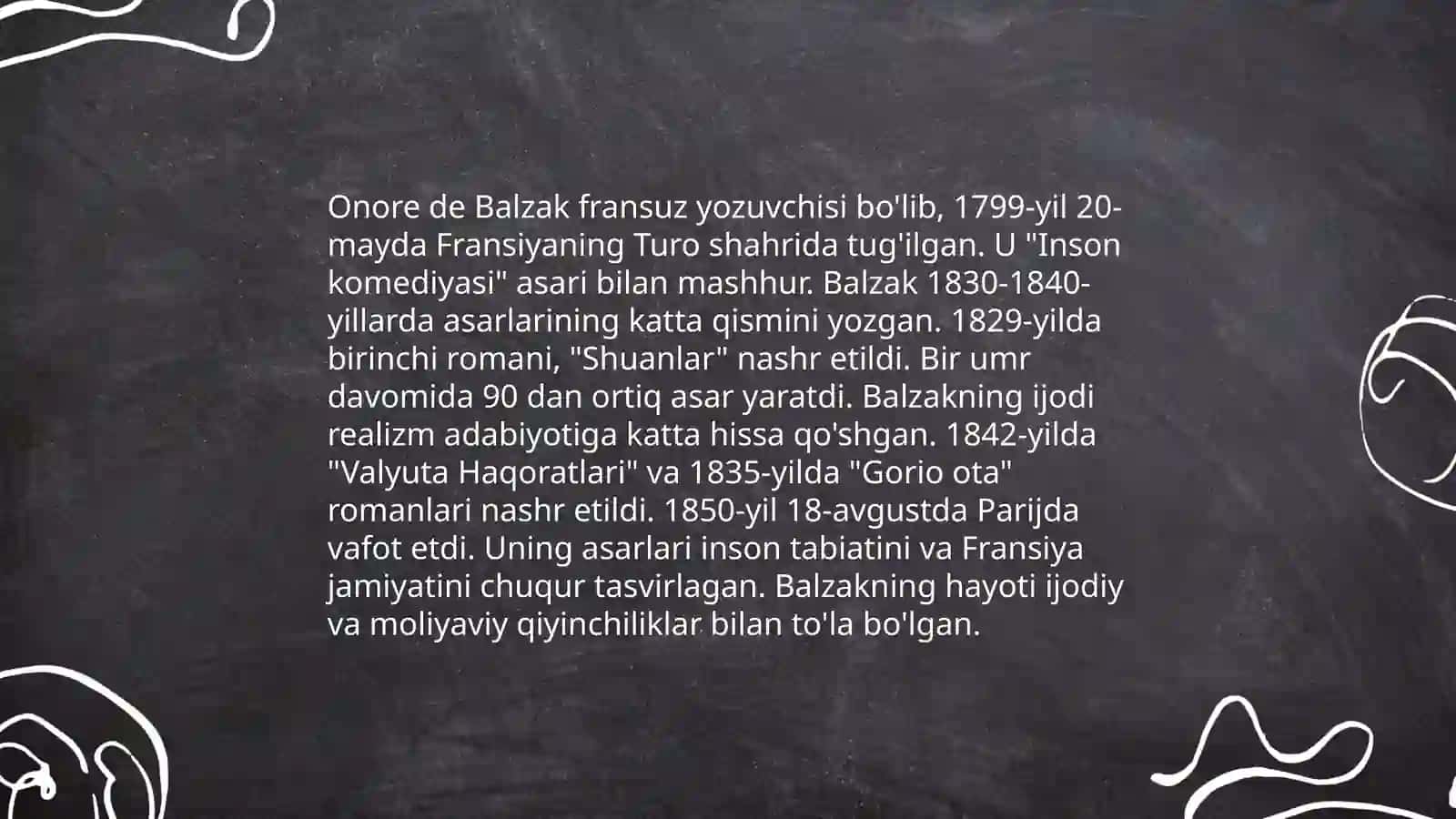 Balzak asarlari haqida 3