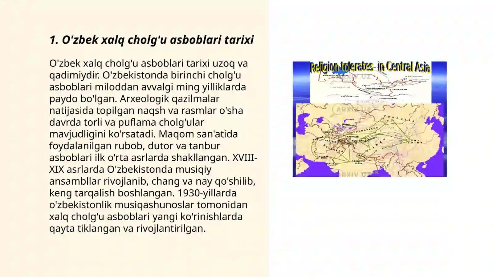 O'zbek va jaxon cholg'u asboblari tarixi 3