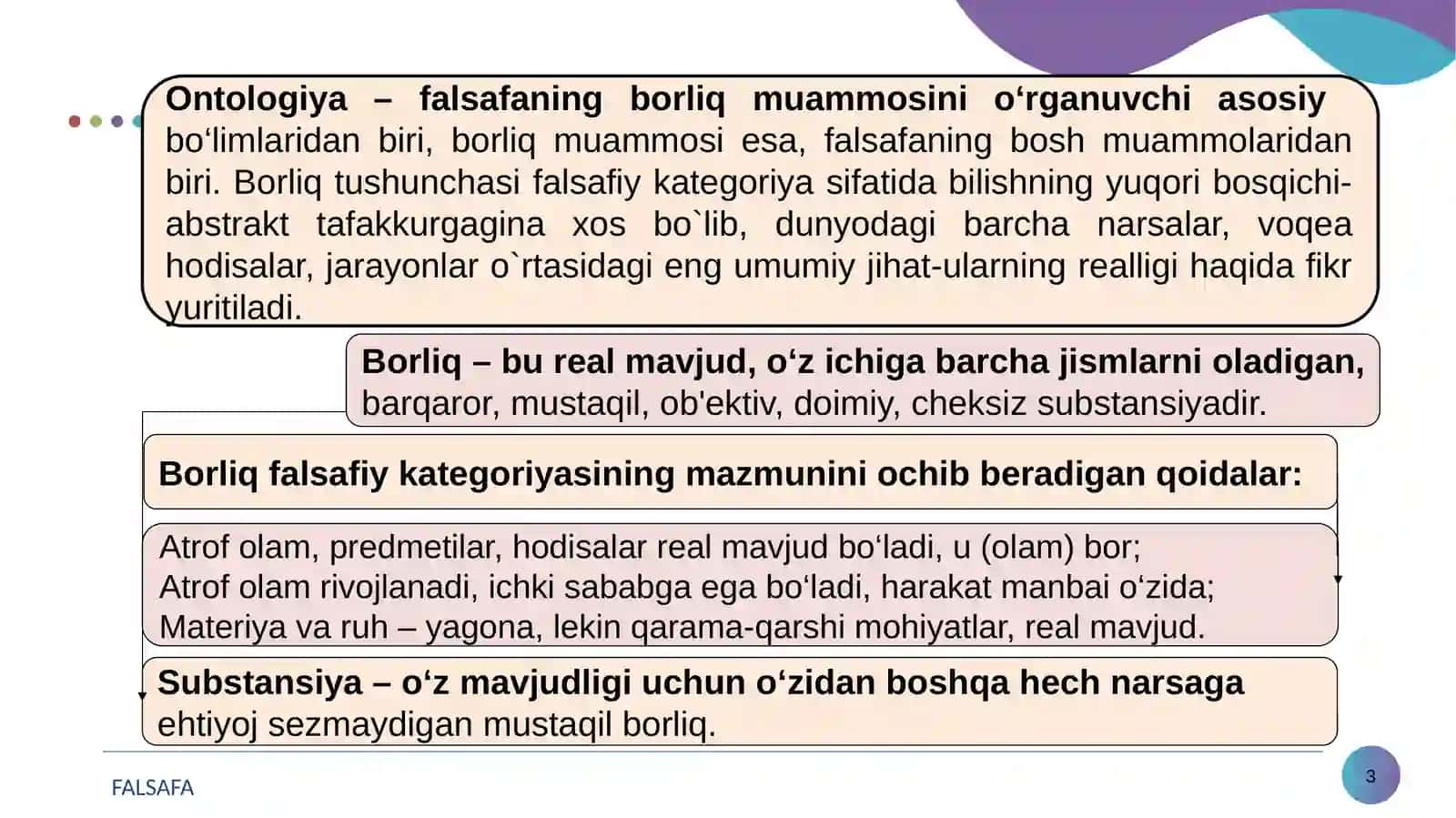 Borliq-falsafa kategoriyasi 3