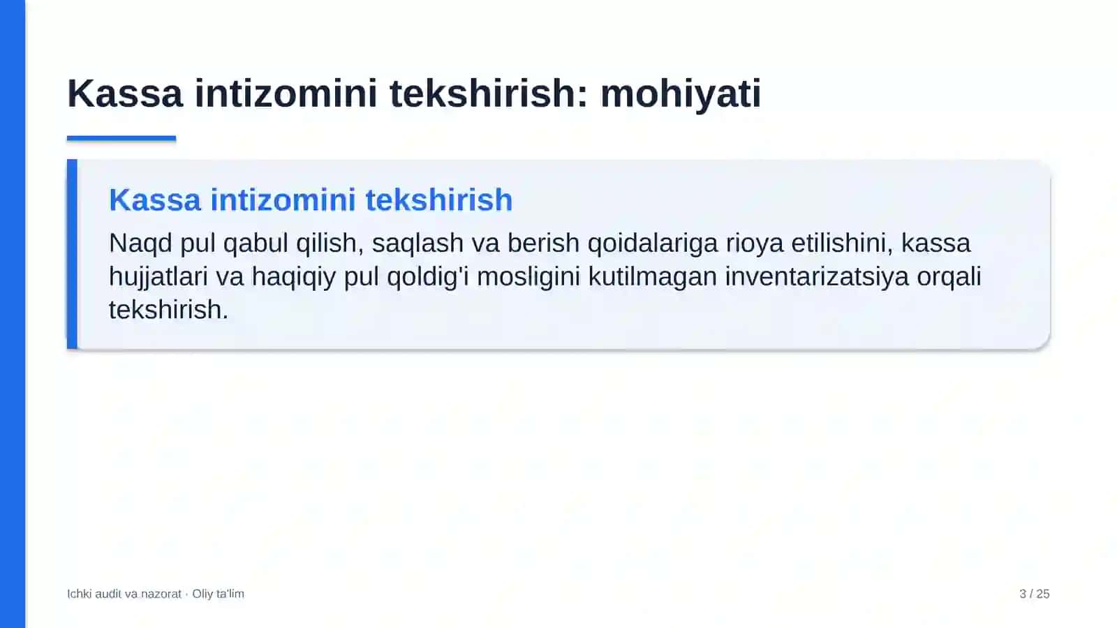 Dehqon xo'jaliklarida kassa intizomini tekshirish 3
