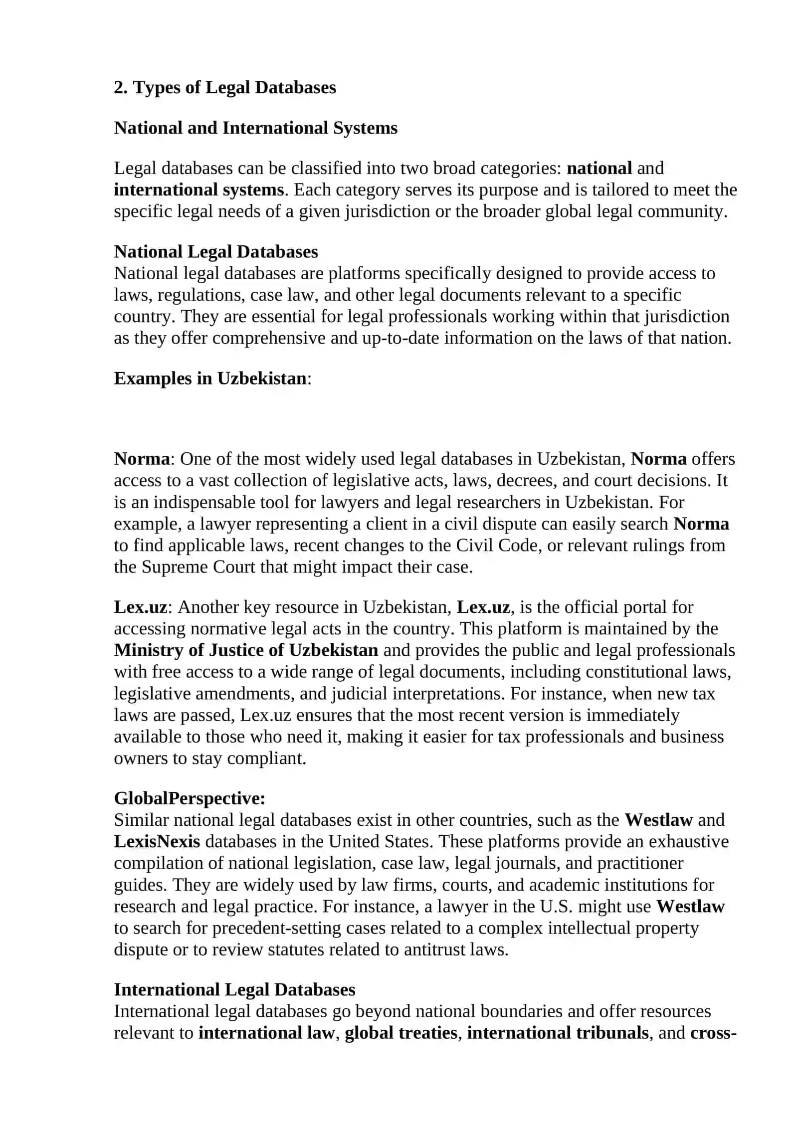 Methods of Using Legal Databases 3