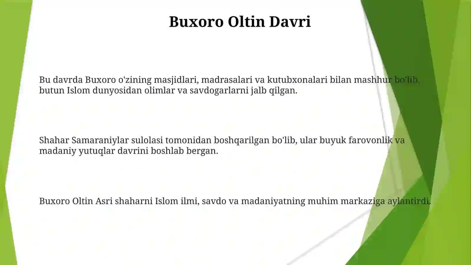 Buxoro Oltin Davri 3