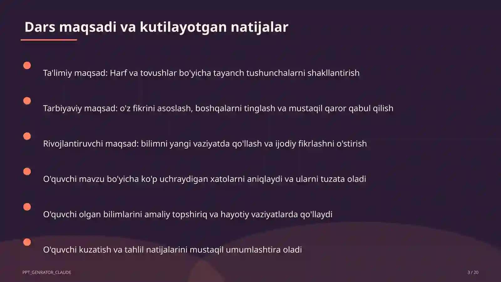 Harf va tovushlar (1-sinf) 3