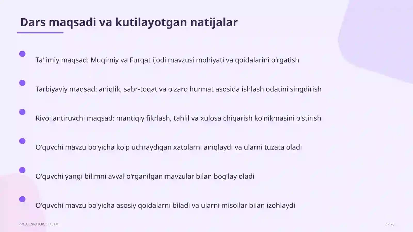 Muqimiy va Furqat ijodi (10-sinf) 3