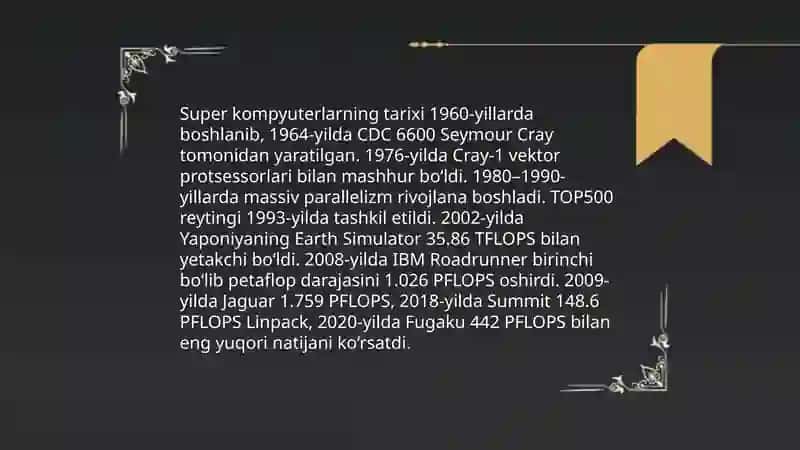 Super kompyuterlar 3