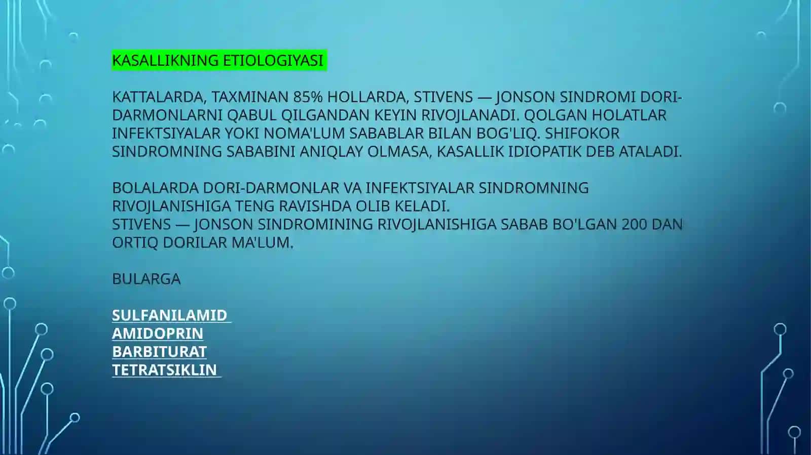 Layell va Stivens–Djonson sindromlari 3