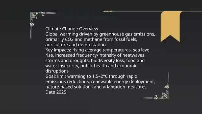 Climate Change PPT Presentation 3