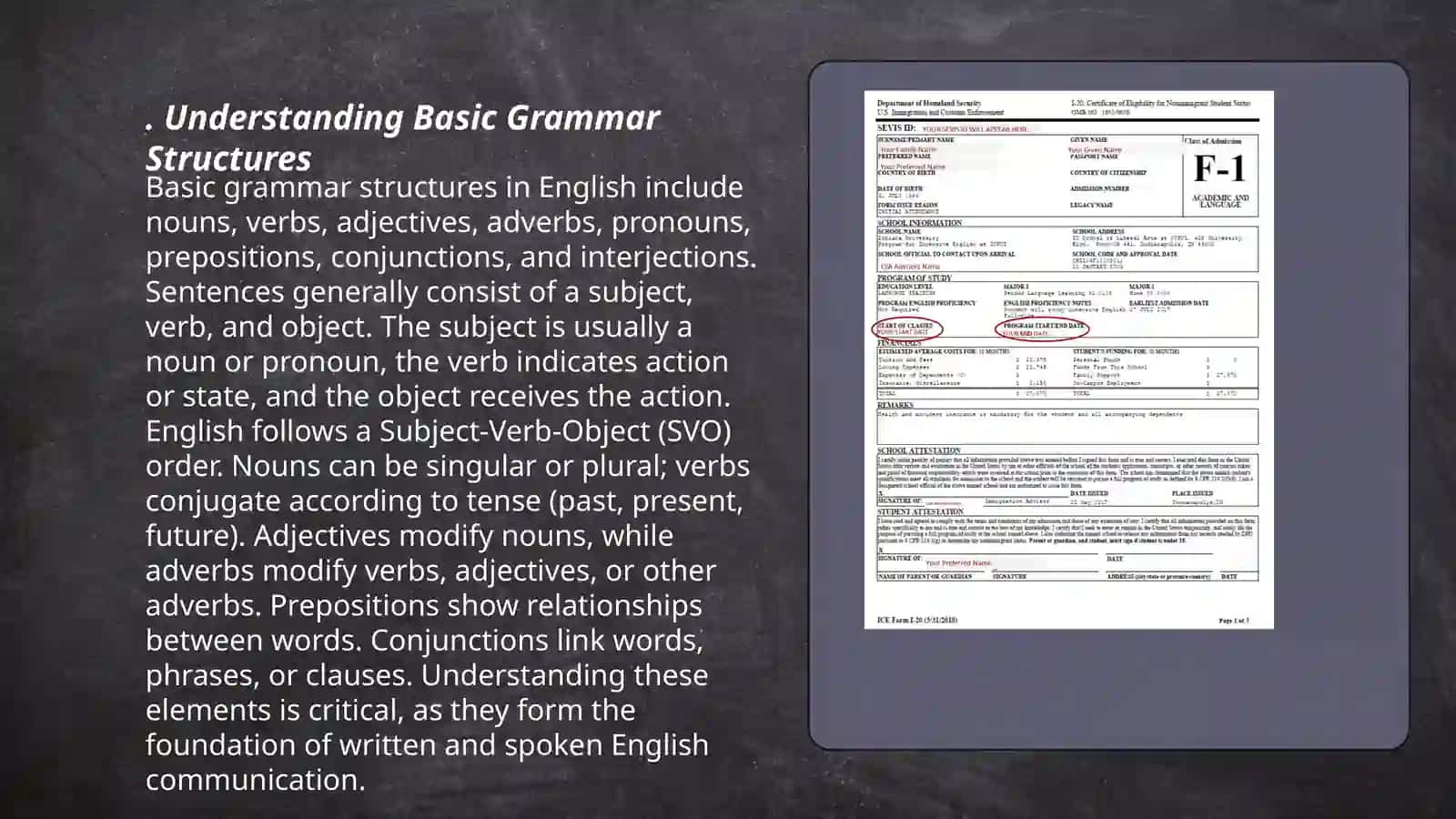 Differences Between Grammar Structures in English and Your Own Language 3