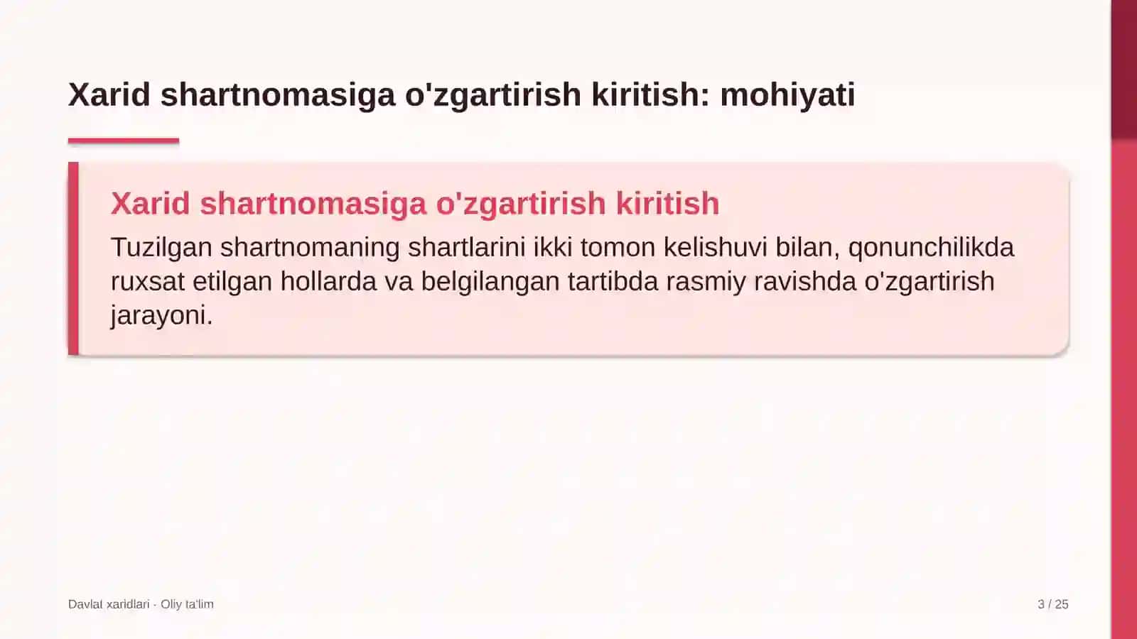 Developerlik kompaniyalarida xarid shartnomasiga o'zgartirishlar kiritish tartibi 3