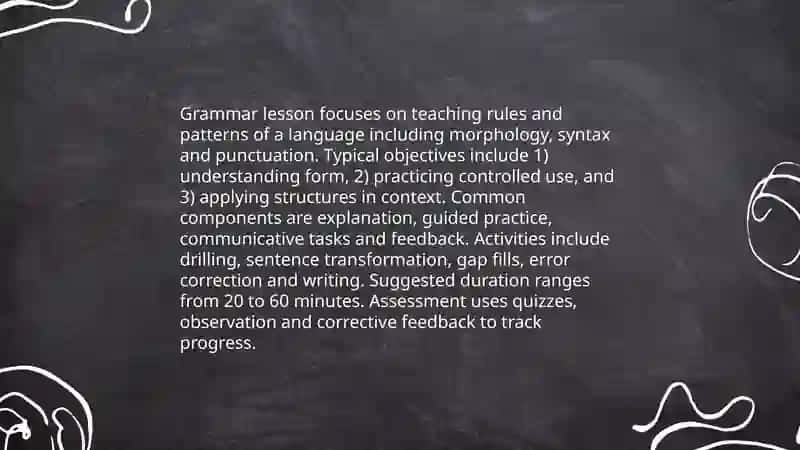Grammar lesson 3