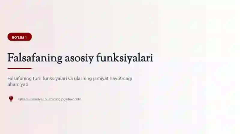 Rivojlanish falsafasi 3