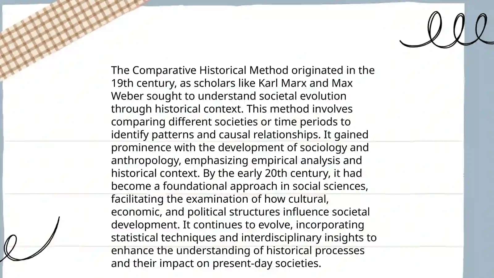 Comparative historical method 3